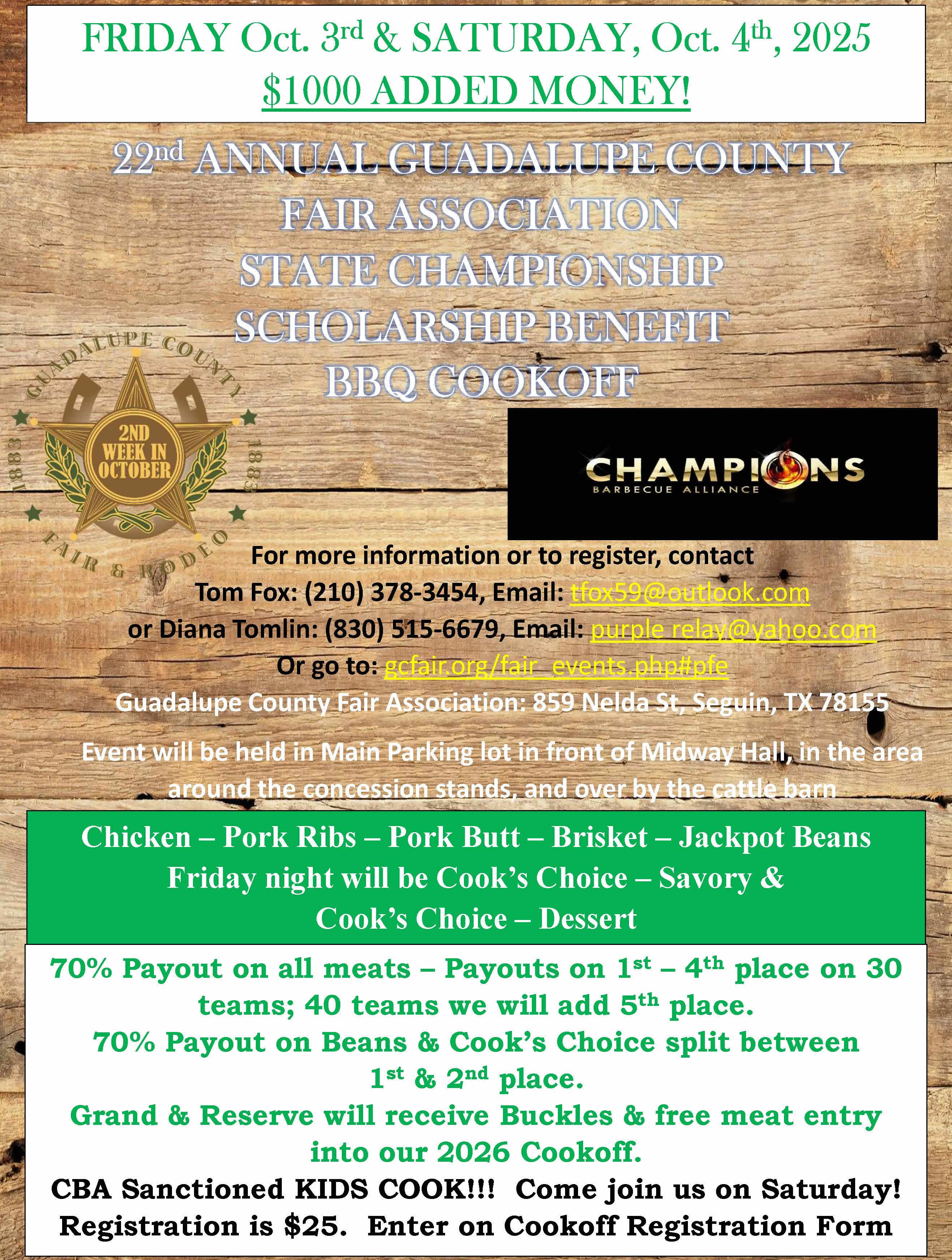 BBQ Cookoff FLyer